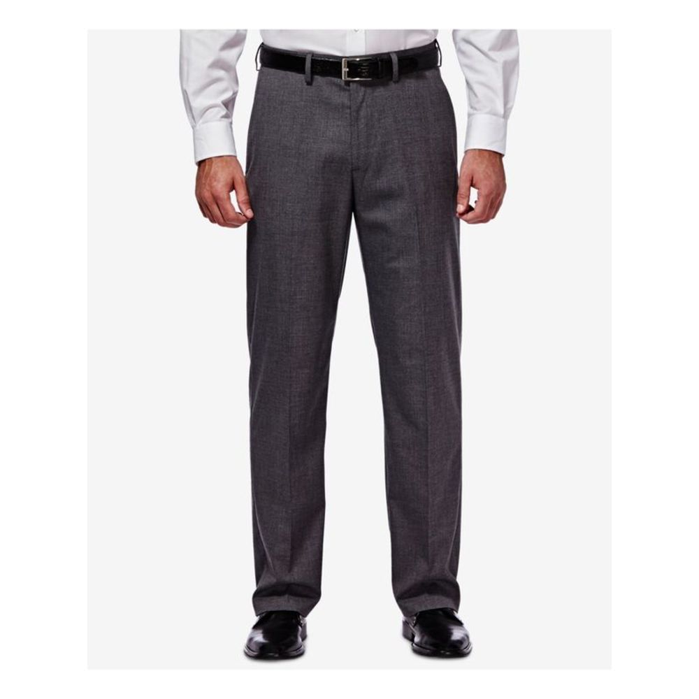 J.M. HAGGER Mens Gray Heather Pants 36X29